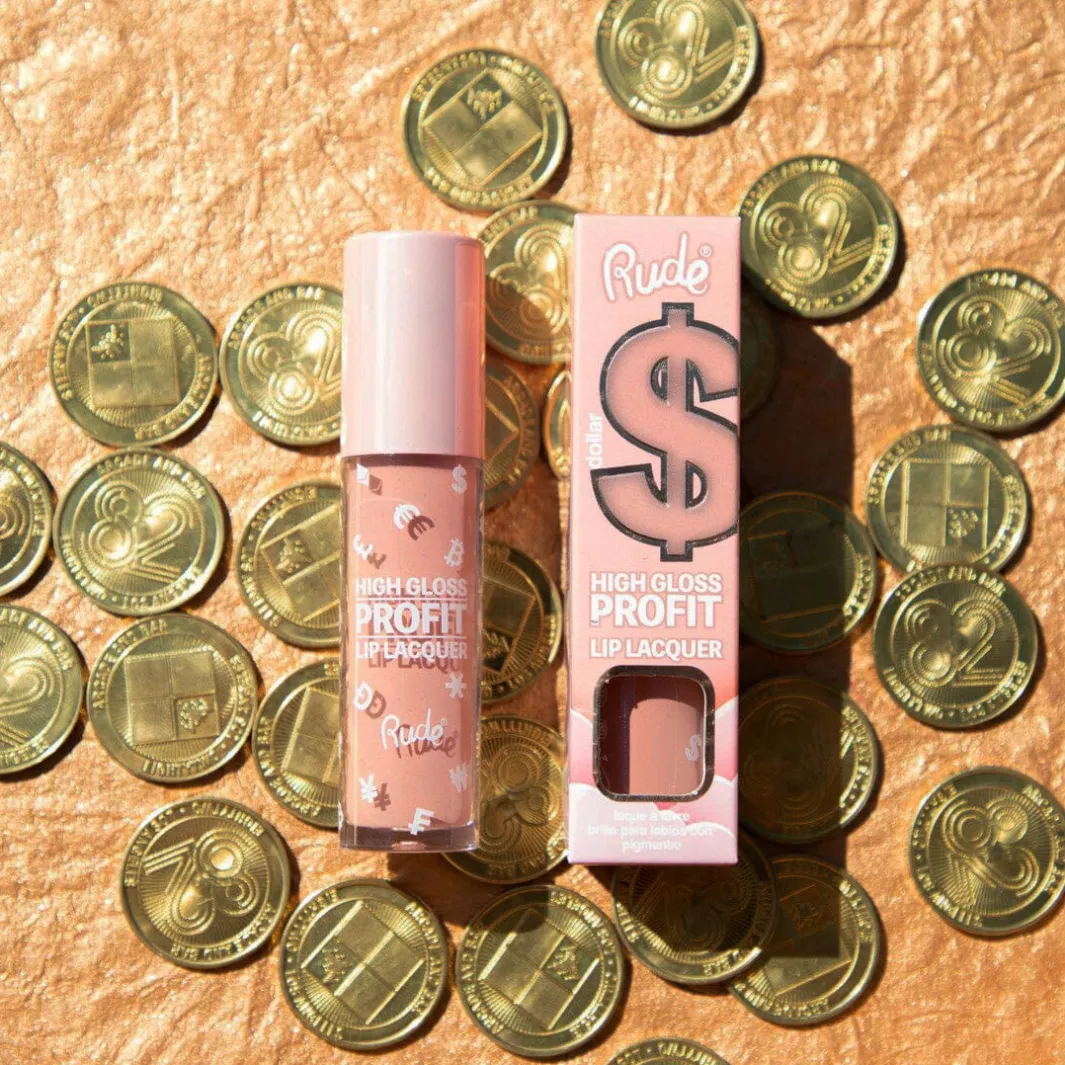 Rude Cosmetics Rchigh Gloss Profit Lip Lacquer Dollar | Läppglans