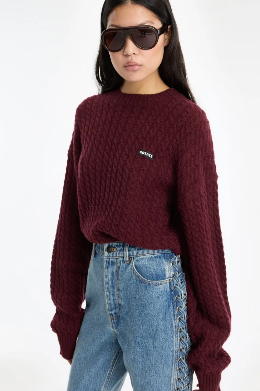 Rotate Rtcabe Crewneck weater 116437741 | Sticka