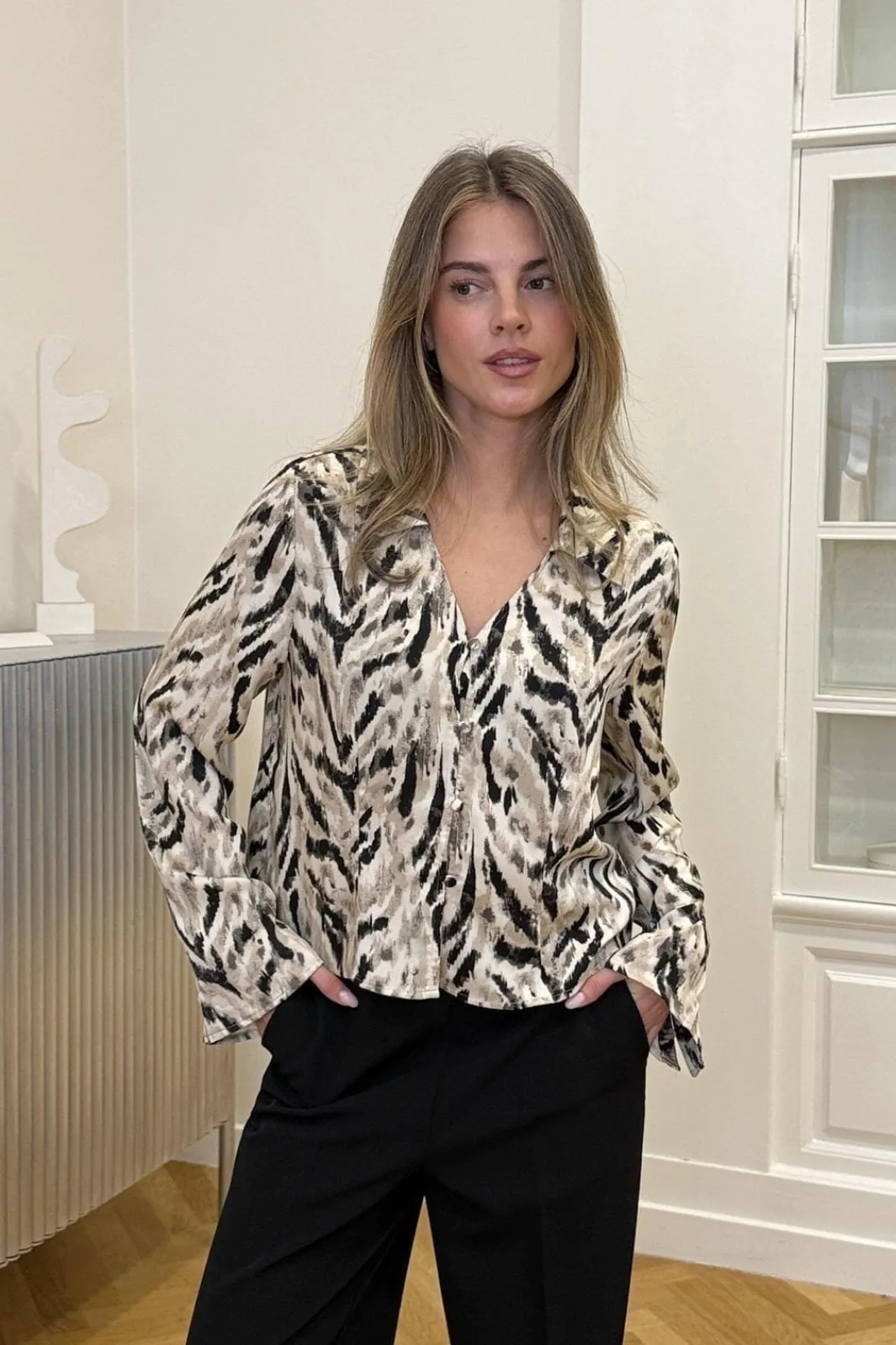 Modström abeed Print hirt 58873 | Blusar & Skjortor