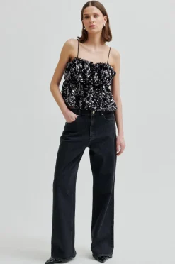 Sfshiny Strap Top 60229