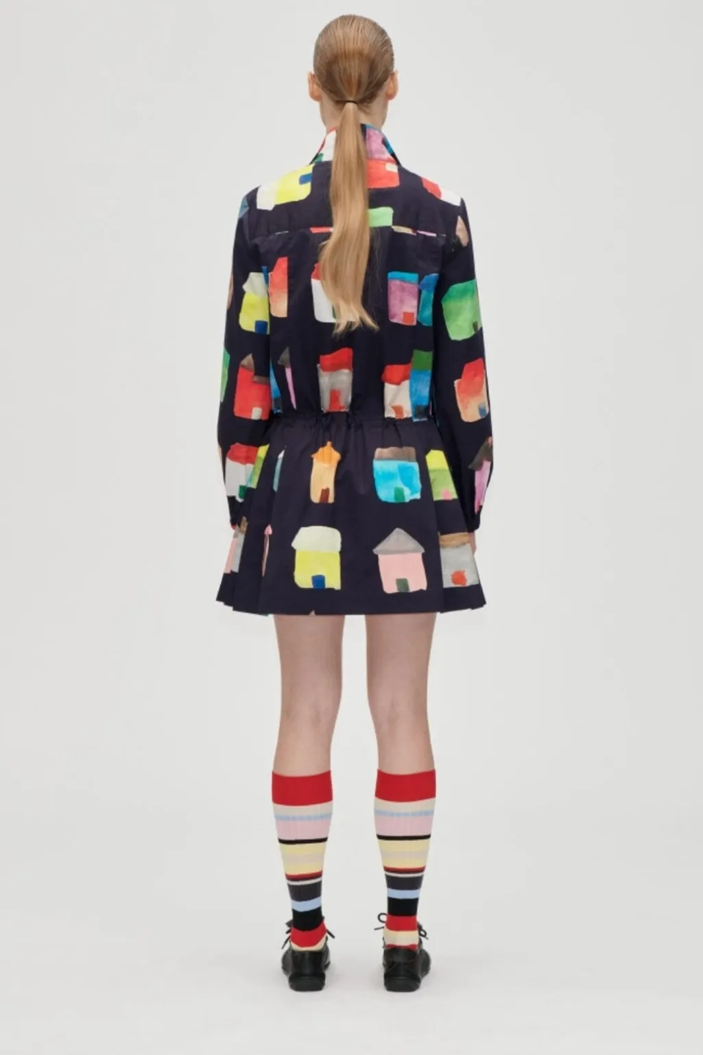 Sg2340 Midweight Cotton, Pullover Parka Dresssg-aw25-d174-2340