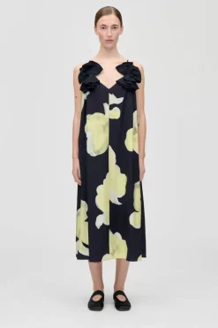Sg2450 Printed Viscose, Floral Long Dresssg-ps26-d207-2450