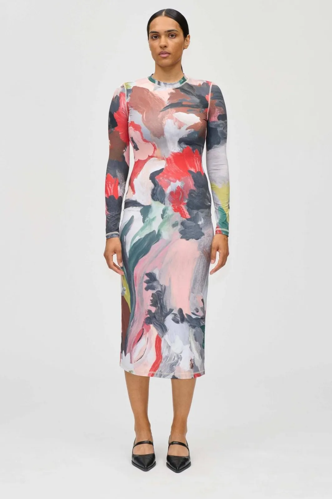 Stine Goya Sg2244 Stocking Jersey, Pullover Long Sleeve Midi Dresssg-ps26-d074-2244 | Klänningar