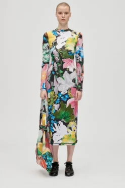 Stine Goya Sg2244 Stocking Jersey, Pullover Long Sleeve Midi Dresssg-aw25-d074-2244 | Klänningar