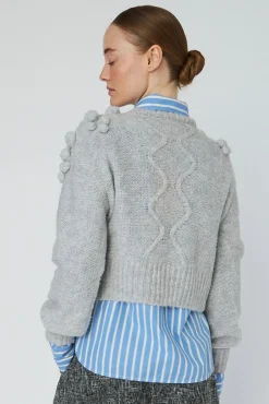Sncable Knit With Bobblestw54-3294