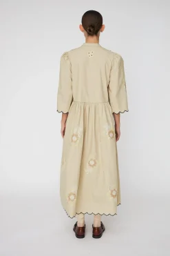 Snembroidered Loose Midi Dresses62-4485