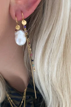 Stine A Stbaroque Pearl Earring With Gemstone | Örhängen