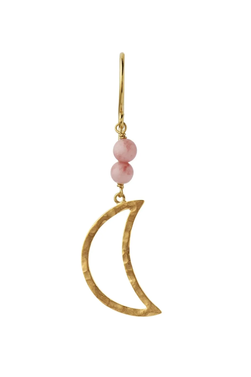 Stbella Moon Earring With Coral