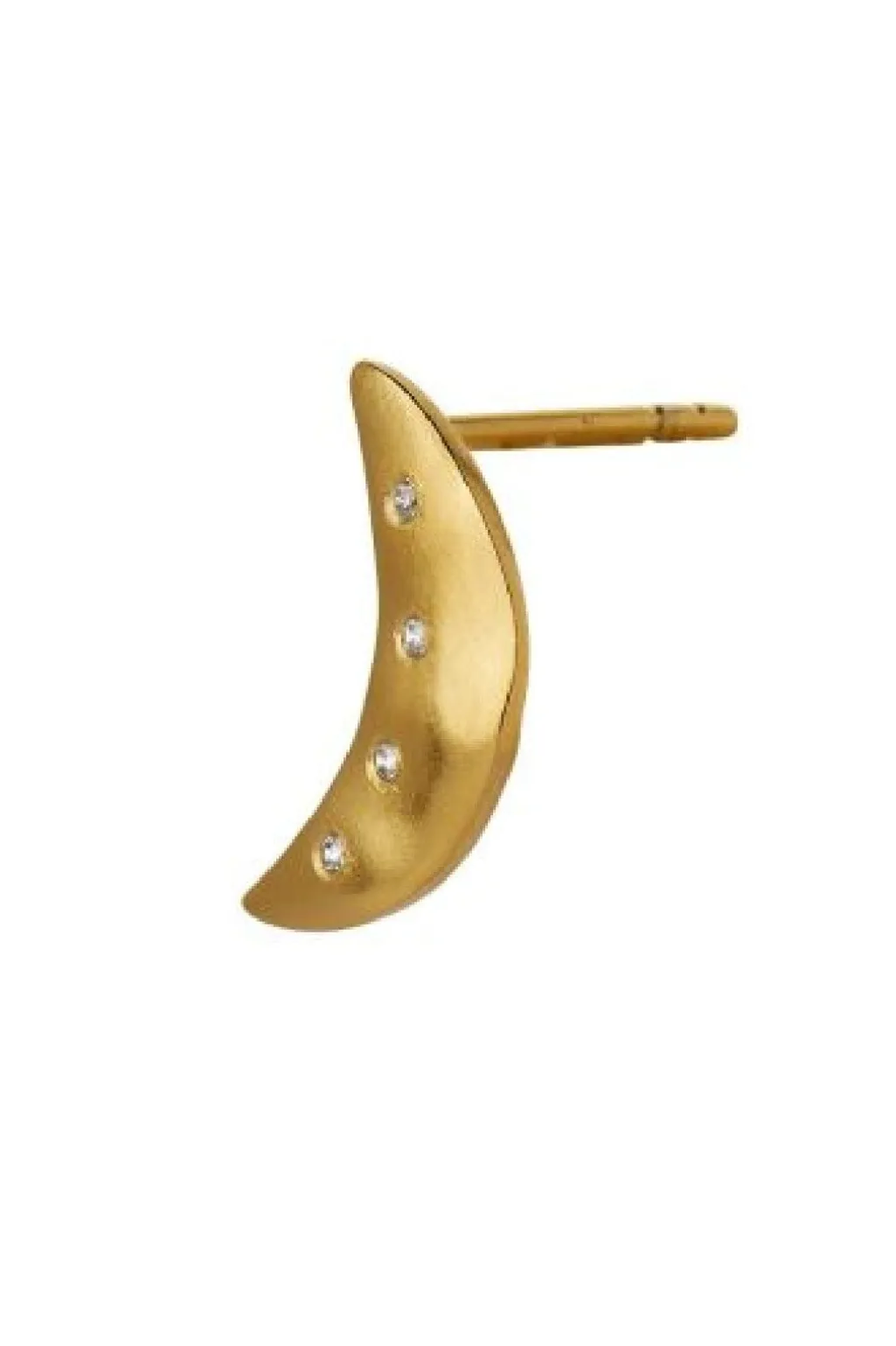 Stbella Moon Earring With Four Stones