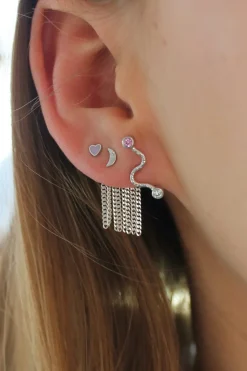 Sttout Petit Bella Moon Earring Silver