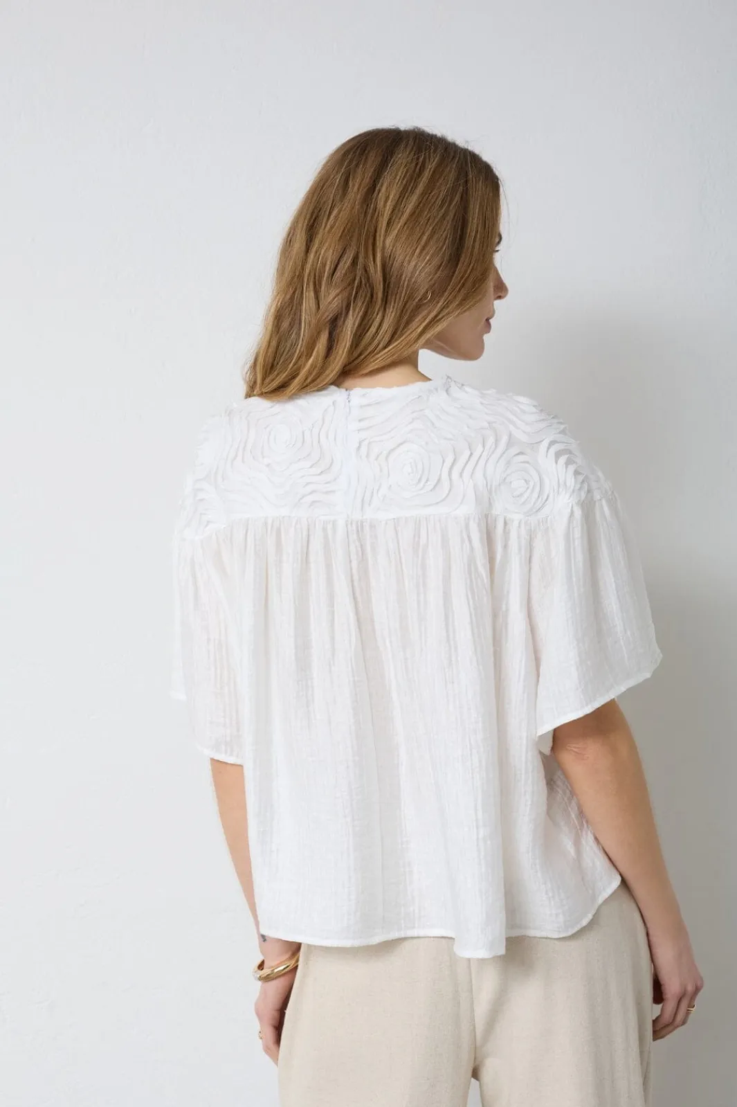 Co´Couture Taycc Fower Boue 45072 | T-Shirts & Toppar
