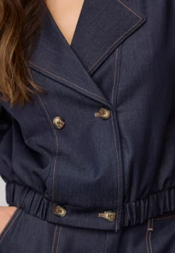 Terrycc Double Breasted Blazer 500106