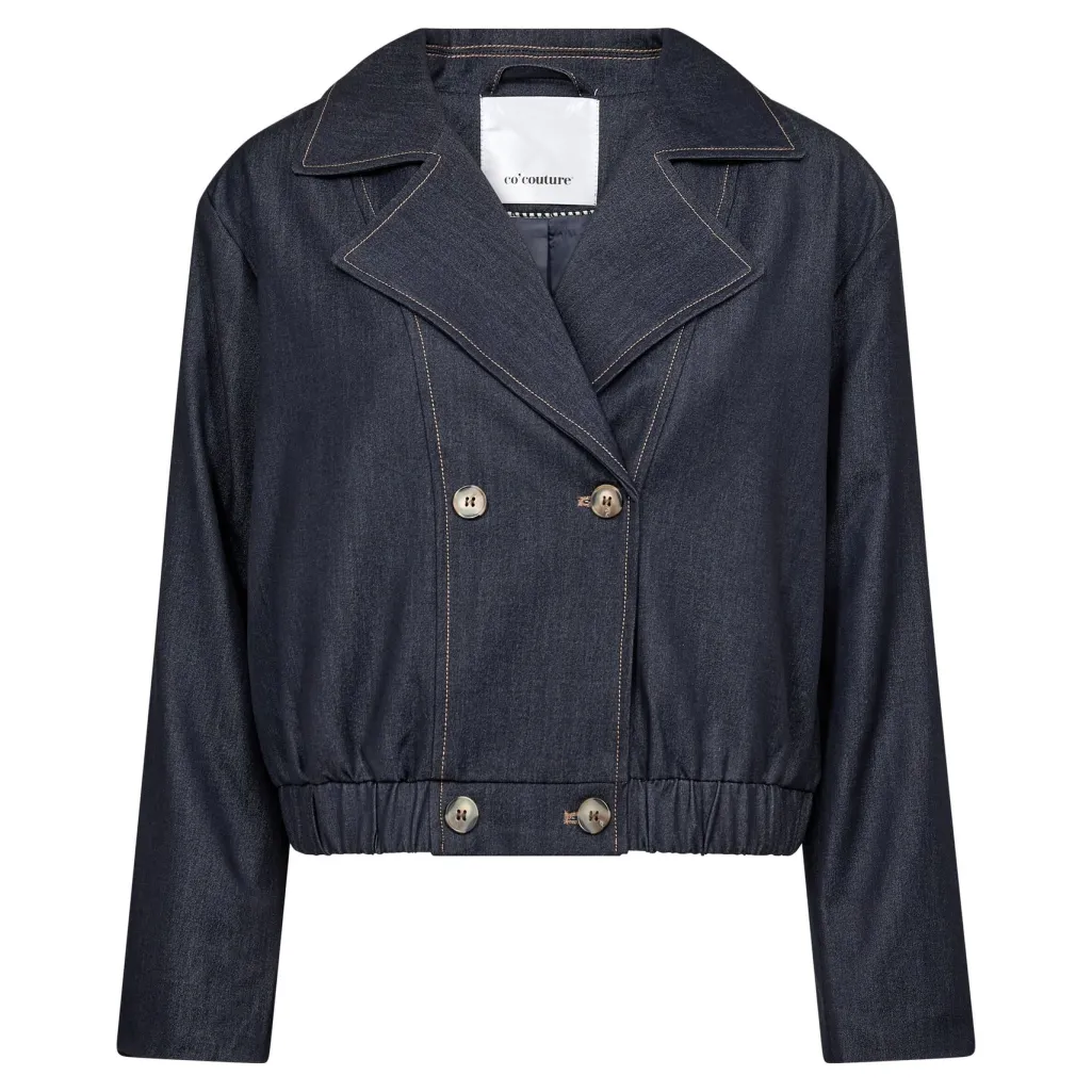 Terrycc Double Breasted Blazer 500106