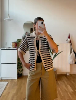 Modström Veterd tripe Cardigan 59052 | Cardigans