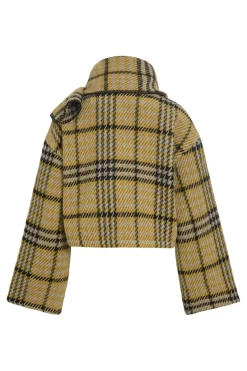 Vila Viamika L/S Checked W. Scarf Jacket /Otw | Halsdukar