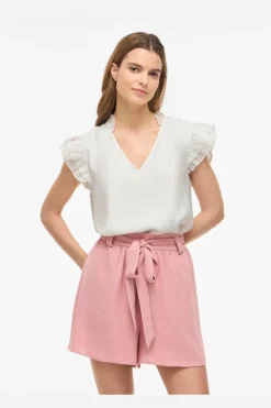 Vila Vianu S/L V-Neck Top/Rn | T-Shirts & Toppar