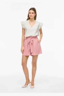 Vila Vianu S/L V-Neck Top/Rn | T-Shirts & Toppar