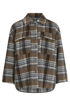 Vila Viemie L/S Checked Shacket | Ytterkläder & Jackor