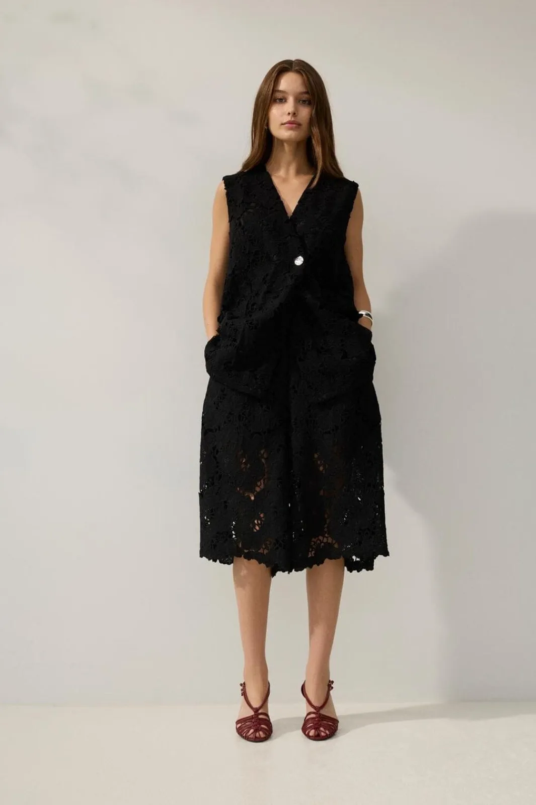 Vila Vihylde Lace Vest | Set|Västar