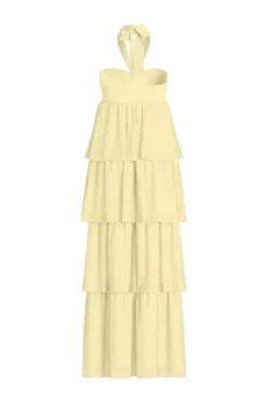 Vilea Halterneck Layered Dress/Dc/Ka