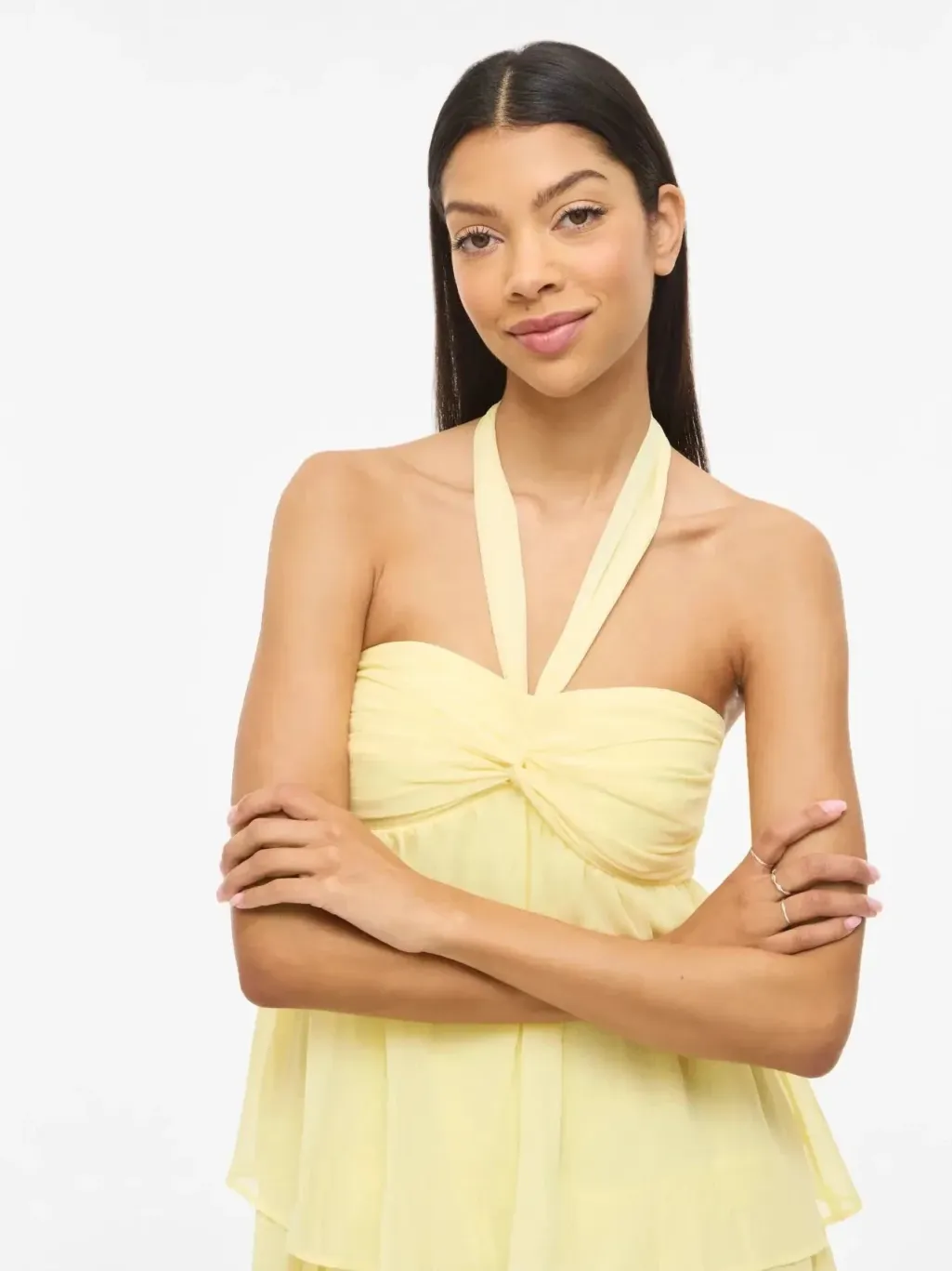 Vilea Halterneck Layered Dress/Dc/Ka