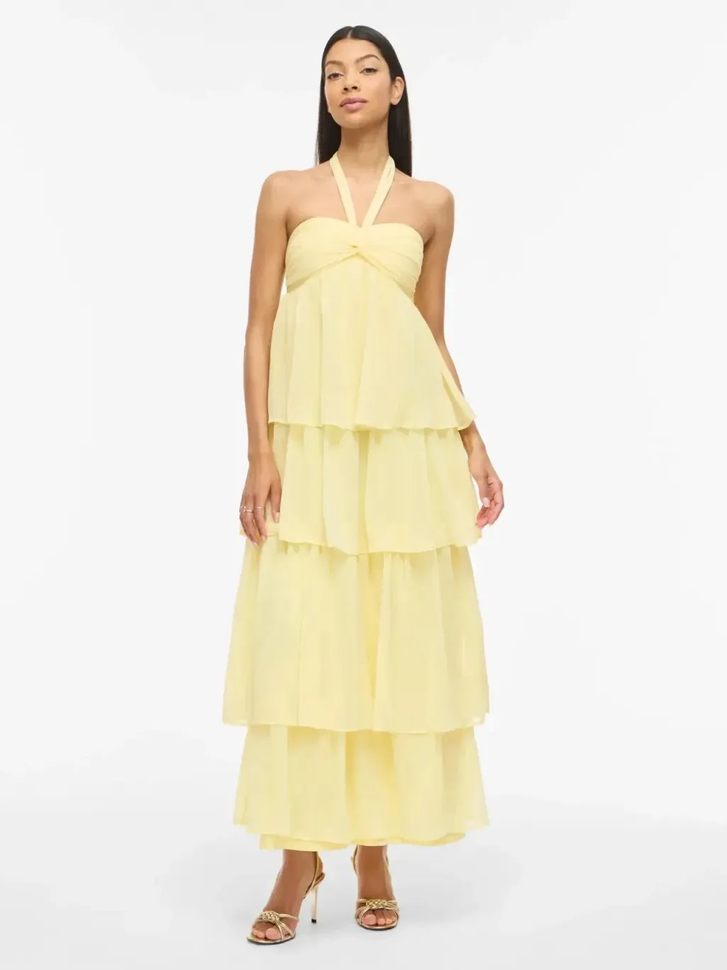 Vilea Halterneck Layered Dress/Dc/Ka