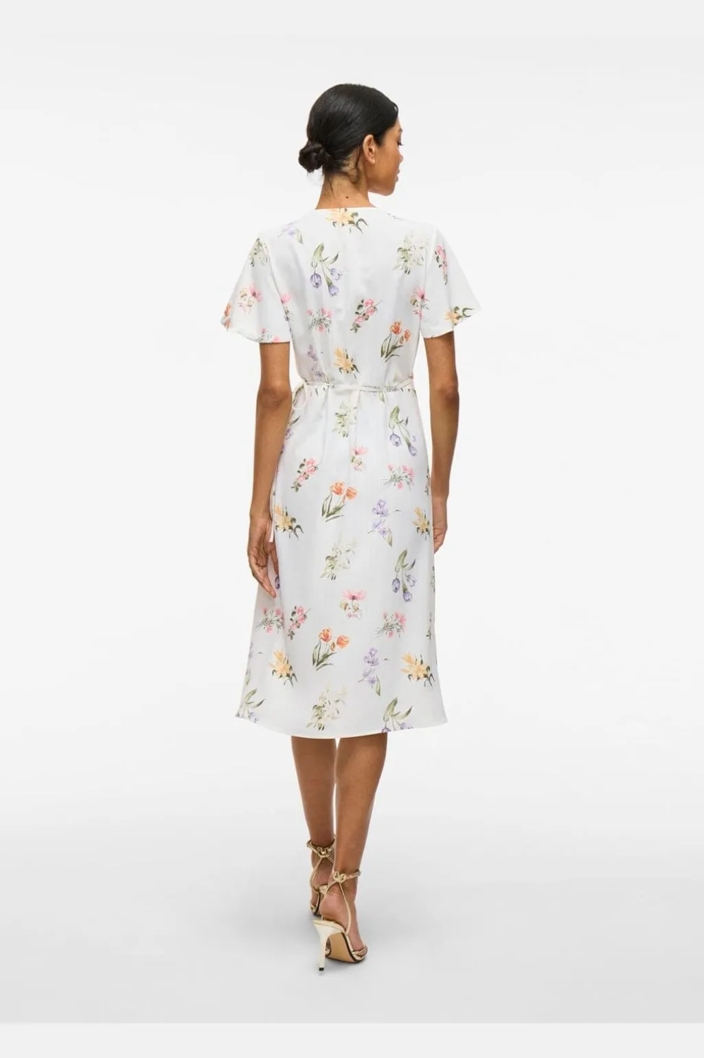 Vilovie S/S Wrap Midi Dress