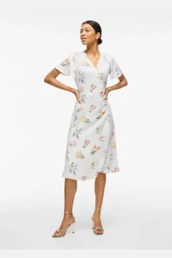 Vilovie S/S Wrap Midi Dress