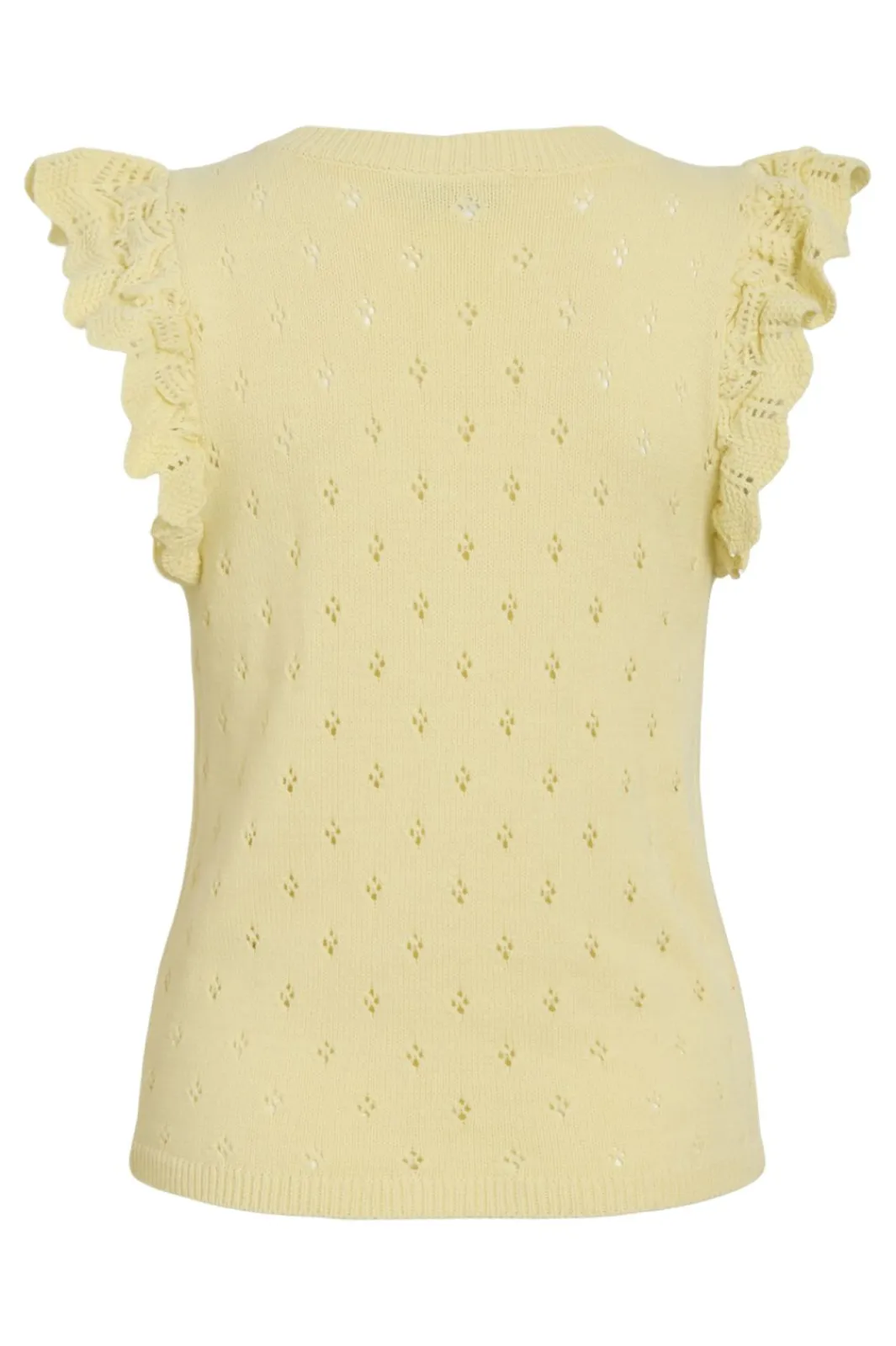 Vila Viarea V-Neck / Founce Knit Top | T-Shirts & Toppar