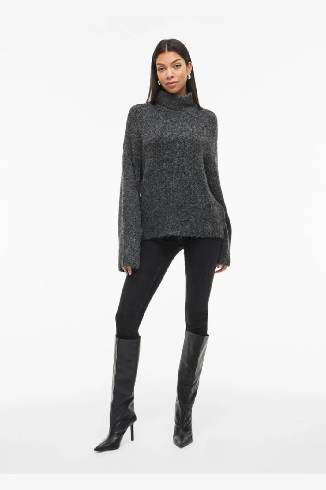 Vila Viarey / Ro Neck Knit Puover | Sticka