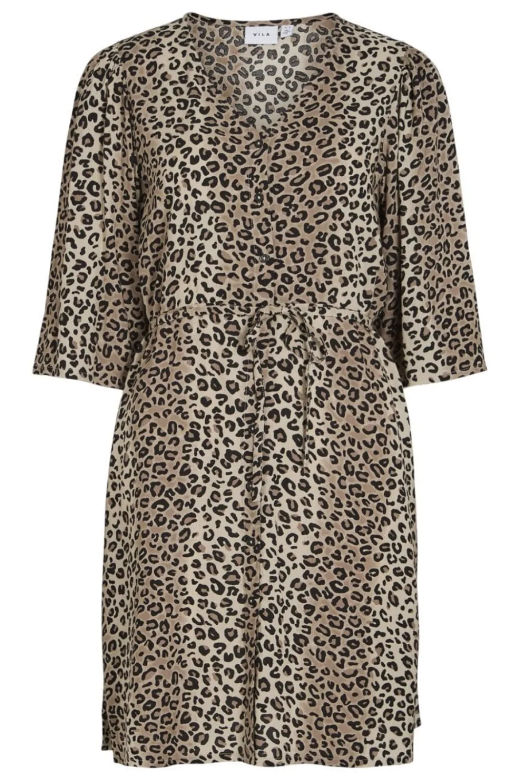 Vila Violine 3/4 Button Dress | Klänningar