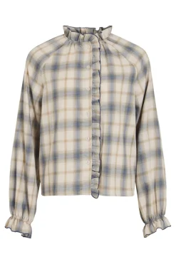 Vila Virecty Frill L/S Shirt | Blusar & Skjortor