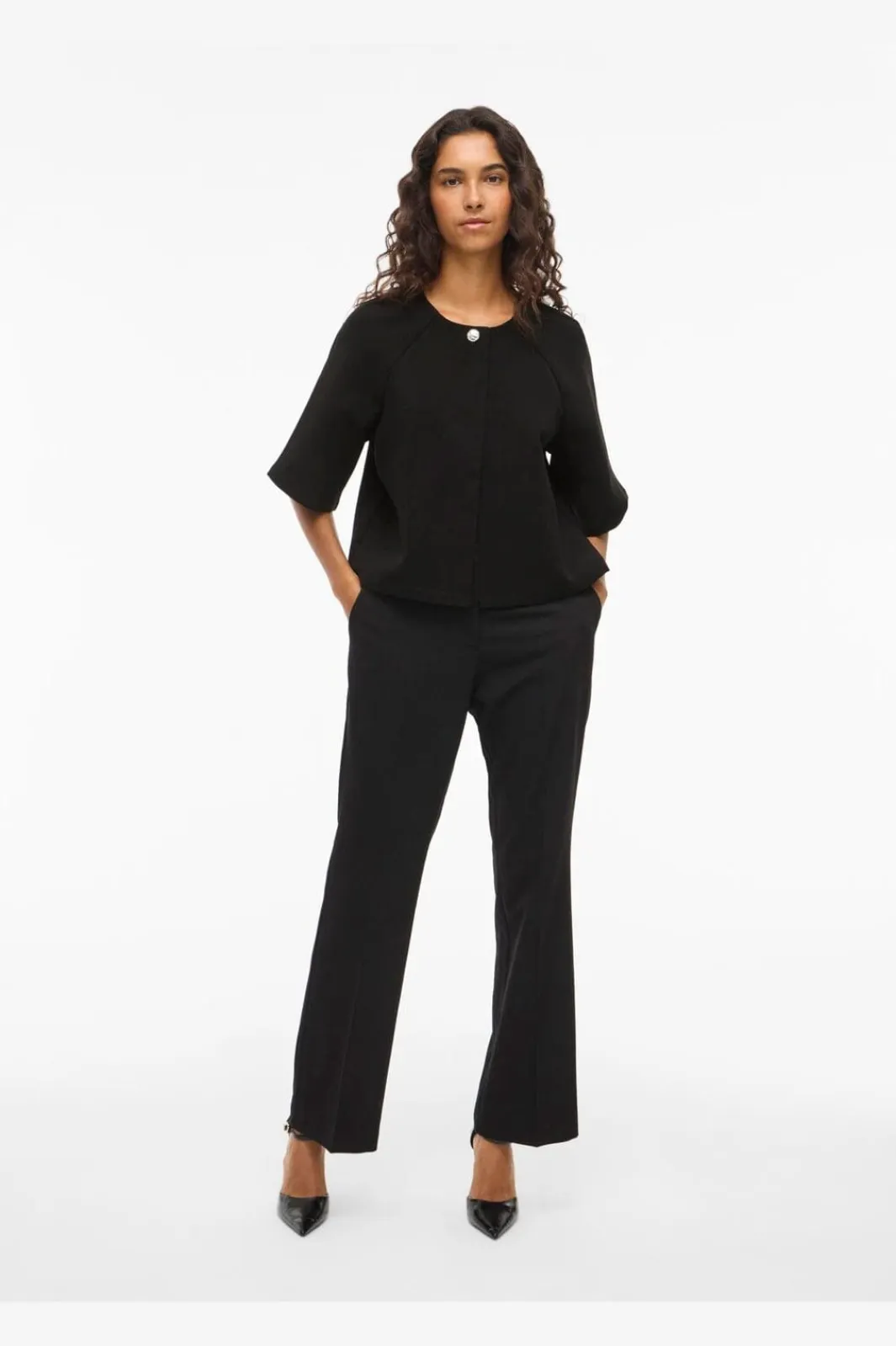 Vila Visabby 2/4 Open Short Top | Cardigans