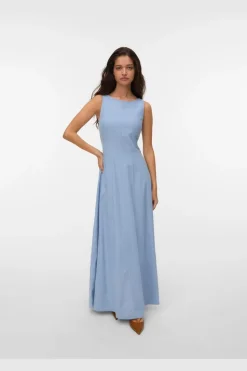 Vmnorma Sl Maxi Chambray Dress