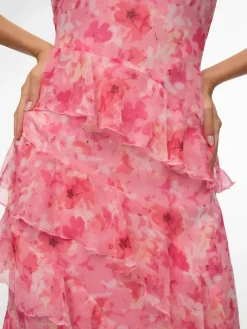 Vmsmilla Sl Long Frill Dress