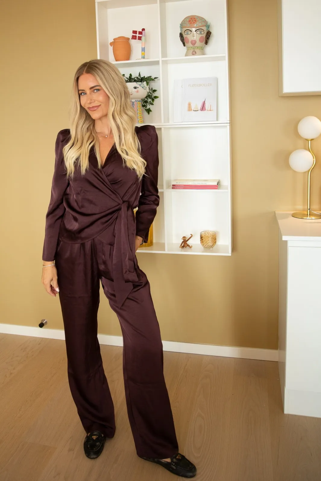 Valentin Studio Vscomfy Pants Heavy Satin | Set|Jeans, Leggings & Byxor