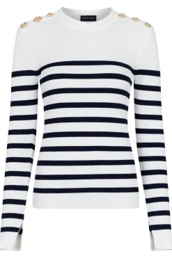 Valentin Studio Vsgold Button Knit Blouse | Blusar & Skjortor