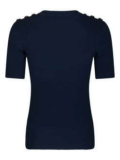 Vsgold Button Knit T-Shirt 160916