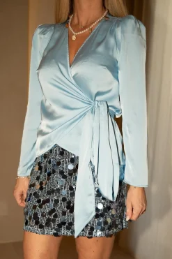 Valentin Studio Vsjosie Solid Satin Blouse 167298 | Blusar & Skjortor