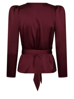 Valentin Studio Vsjosie Solid Satin Blouse 167298 | Blusar & Skjortor