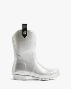 Hunter Womens Original Cowboy Boot Metallic Hfrw0008261sil | Stövlar