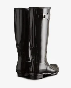 Hunter Womens Original Tall Gloss Boot Wft1000rglblk | Gummistövlar