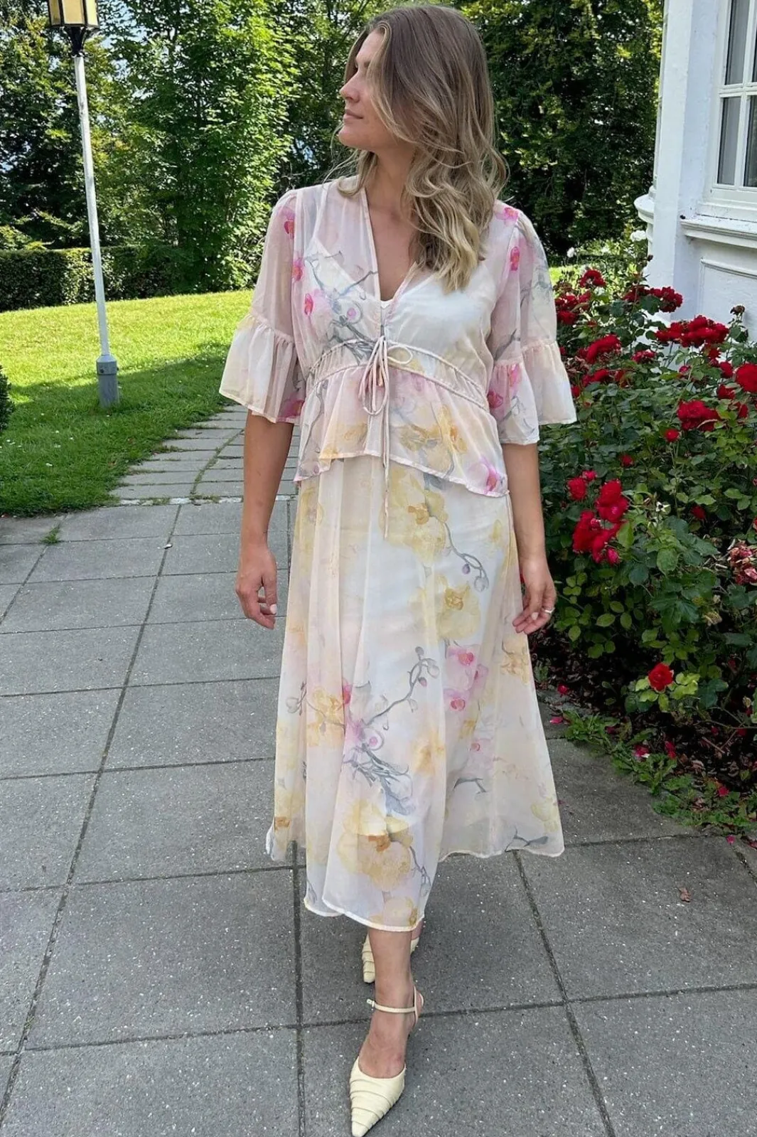 YAS blomina 2/4 Ankle Dress | Klänningar