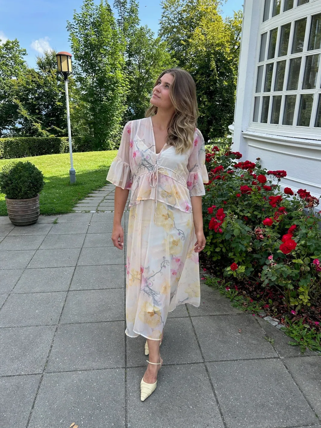 YAS blomina 2/4 Ankle Dress | Klänningar