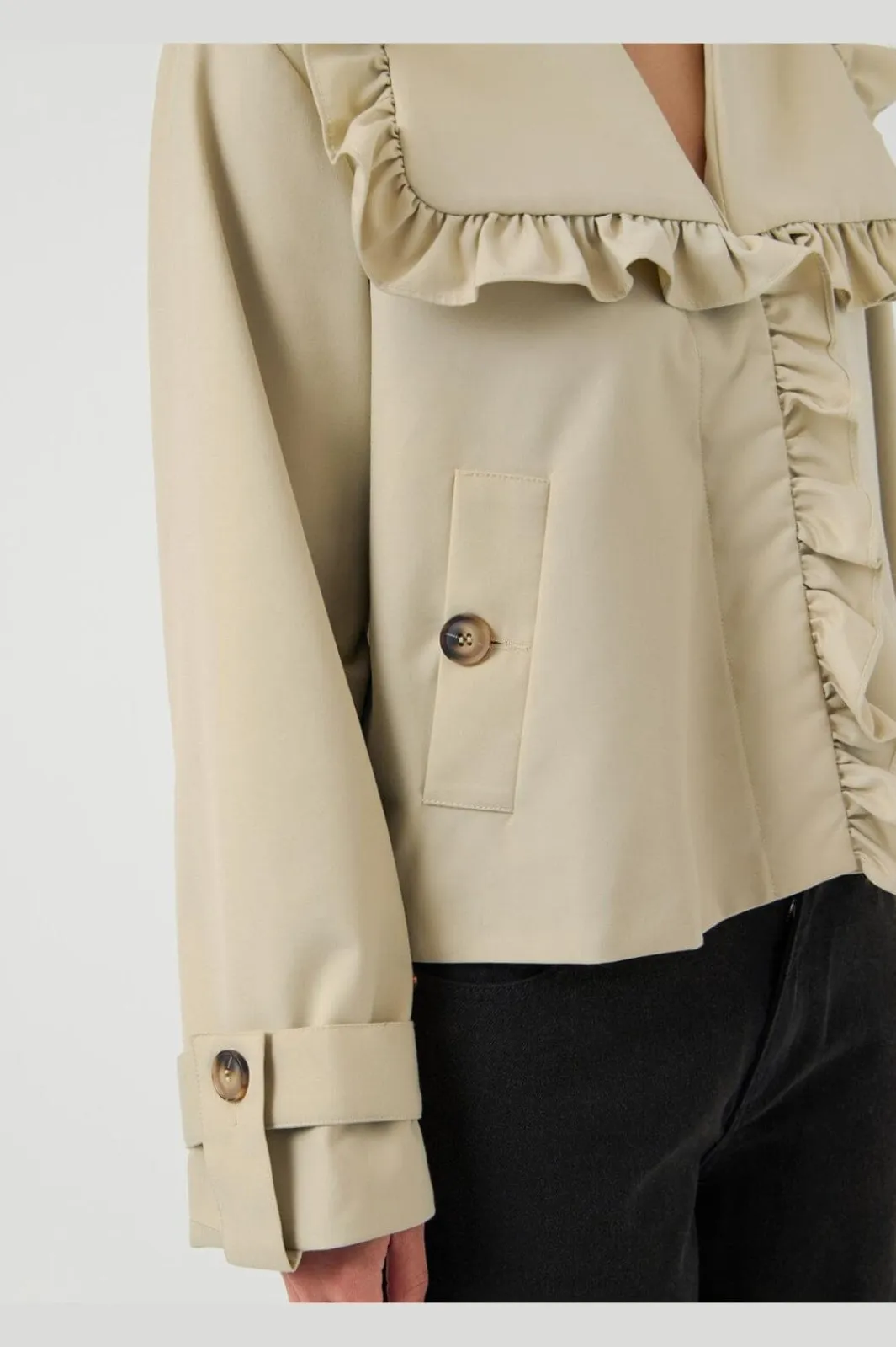 YAS elsana Ls Short Trenchcoat | Ytterkläder & Jackor