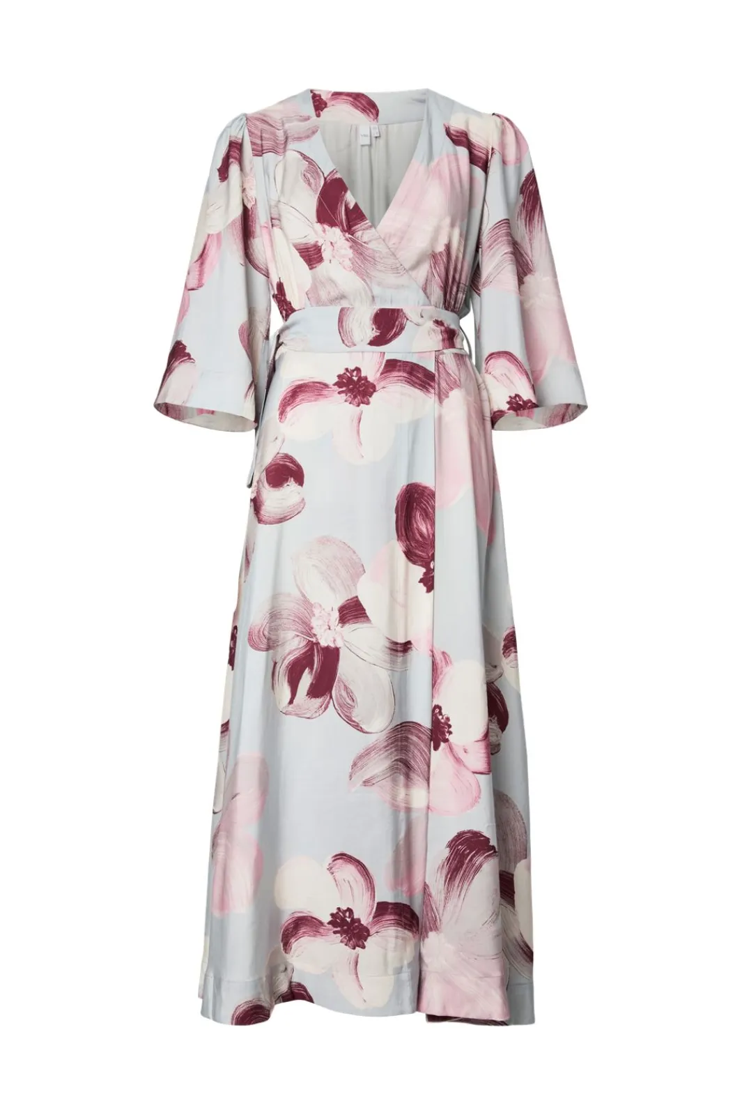 YAS marga 3/4 Wrap Long Dress | Klänningar