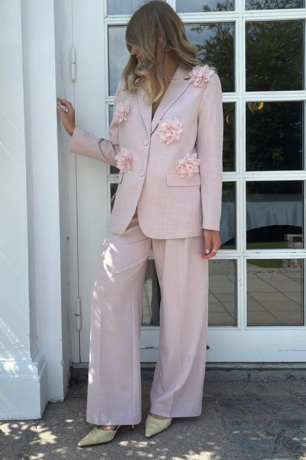 YAS mimi Ls Flower Blazer | Set|Blazers