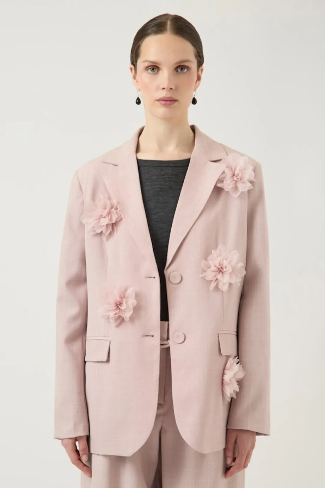 YAS mimi Ls Flower Blazer | Set|Blazers