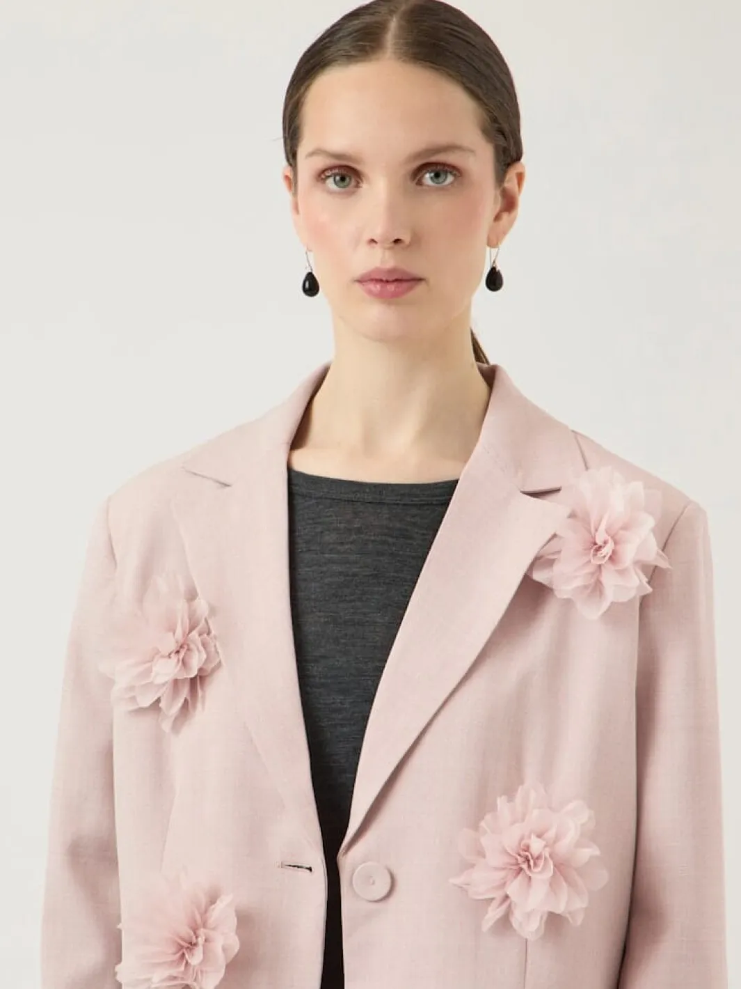 YAS mimi Ls Flower Blazer | Set|Blazers
