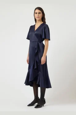 YAS thea 2/4 Midi Wrap Dress | Klänningar